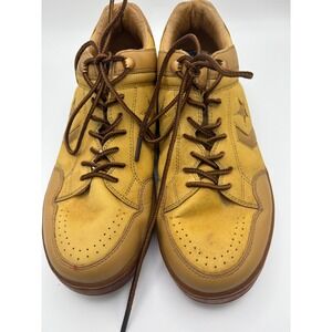 Converse Weapon Vintage Mens CCDC 9 Yellow Leather Star Player Ev Sneakers